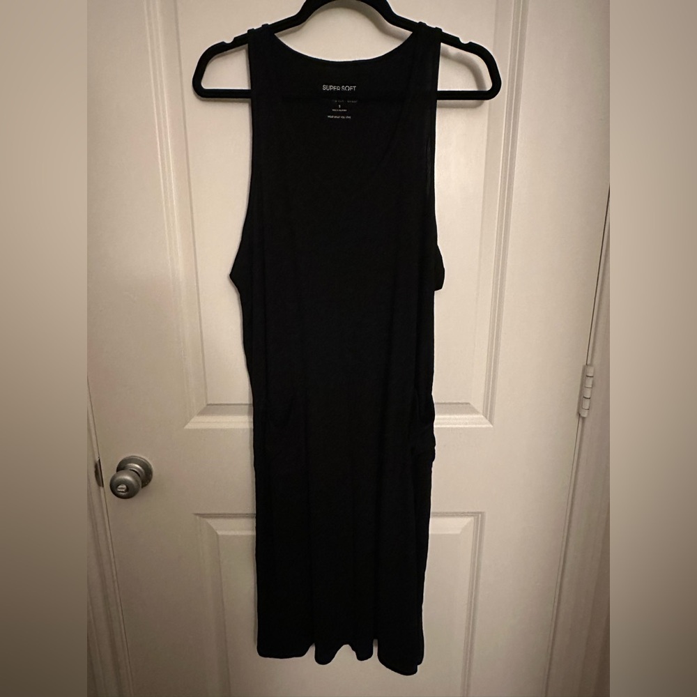 Torrid Black Super soft Rib Knit Sleep Top Dress 1X